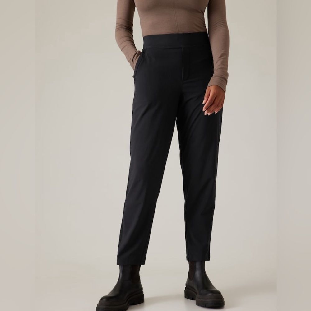 NWT Athleta Brooklyn Lined Black Pant Size 10. - Picture 6 of 9